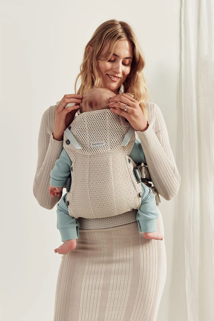 BABYBJÖRN Nosič Harmony Cream 3D mesh, do 15 kg – Obrázok 4