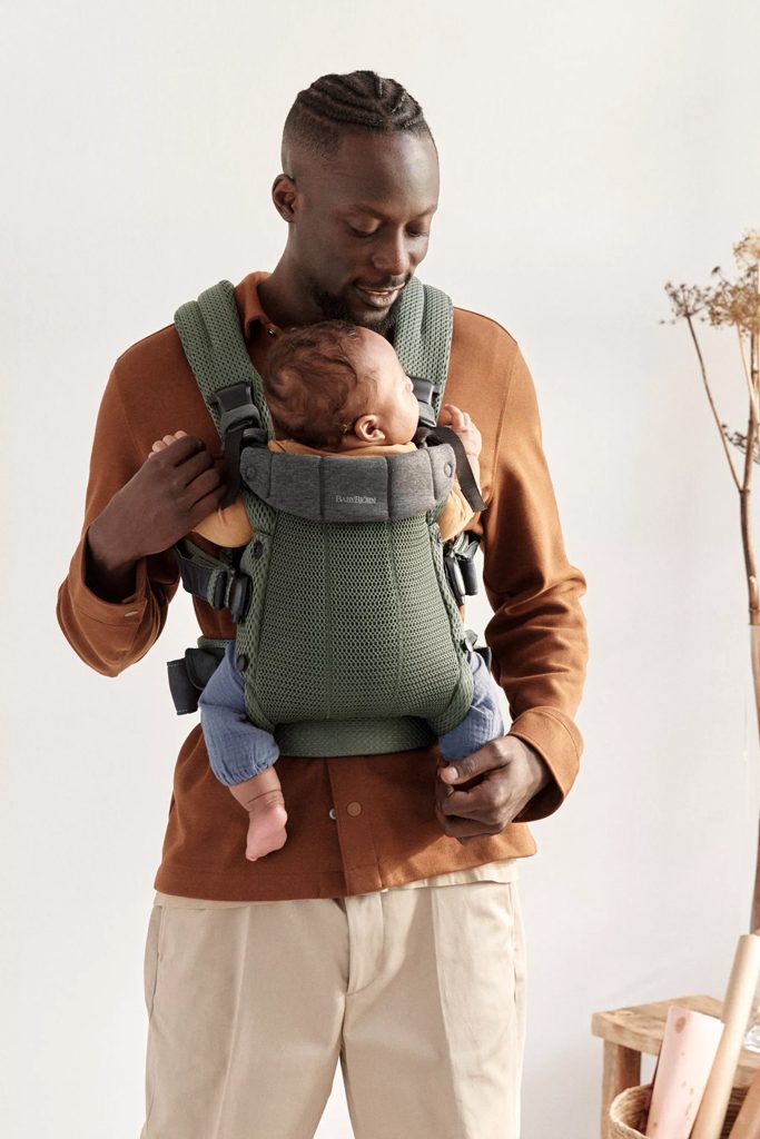 BABYBJÖRN Nosič Harmony Dark Green 3D mesh, do 15 kg – Obrázok 3