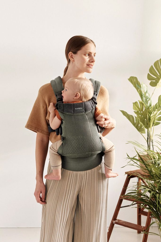 BABYBJÖRN Nosič Harmony Dark Green 3D mesh, do 15 kg – Obrázok 6