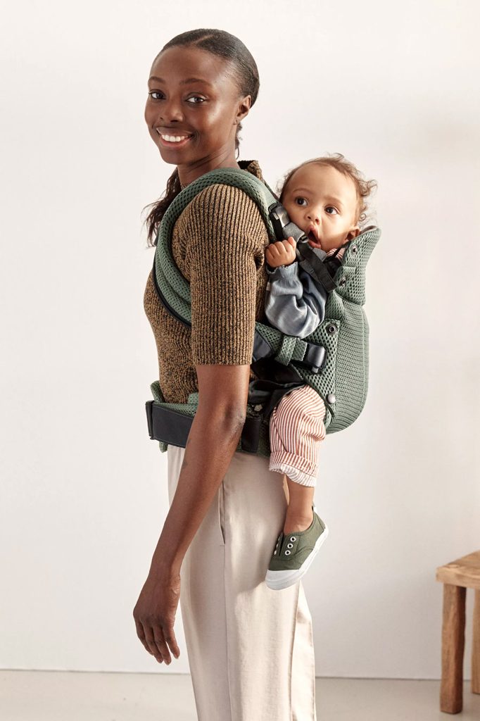 BABYBJÖRN Nosič Harmony Dark Green 3D mesh, do 15 kg – Obrázok 9