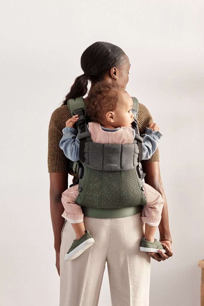 BABYBJÖRN Nosič Harmony Dark Green 3D mesh, do 15 kg – Obrázok 10