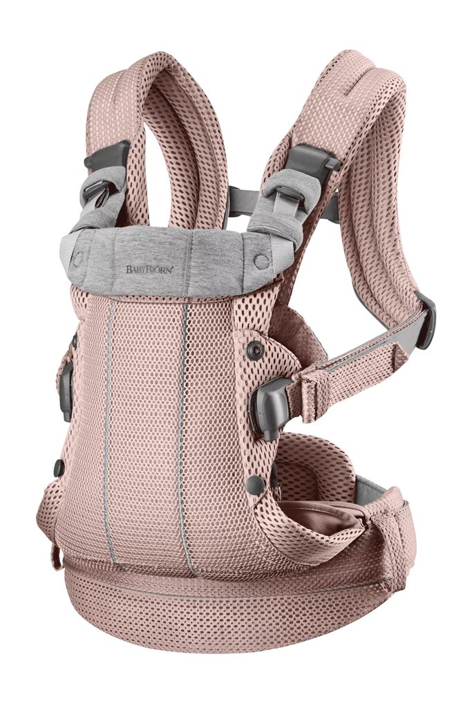 BABYBJÖRN Nosič Harmony Dusty pink 3D mesh, do 15 kg – Obrázok 2
