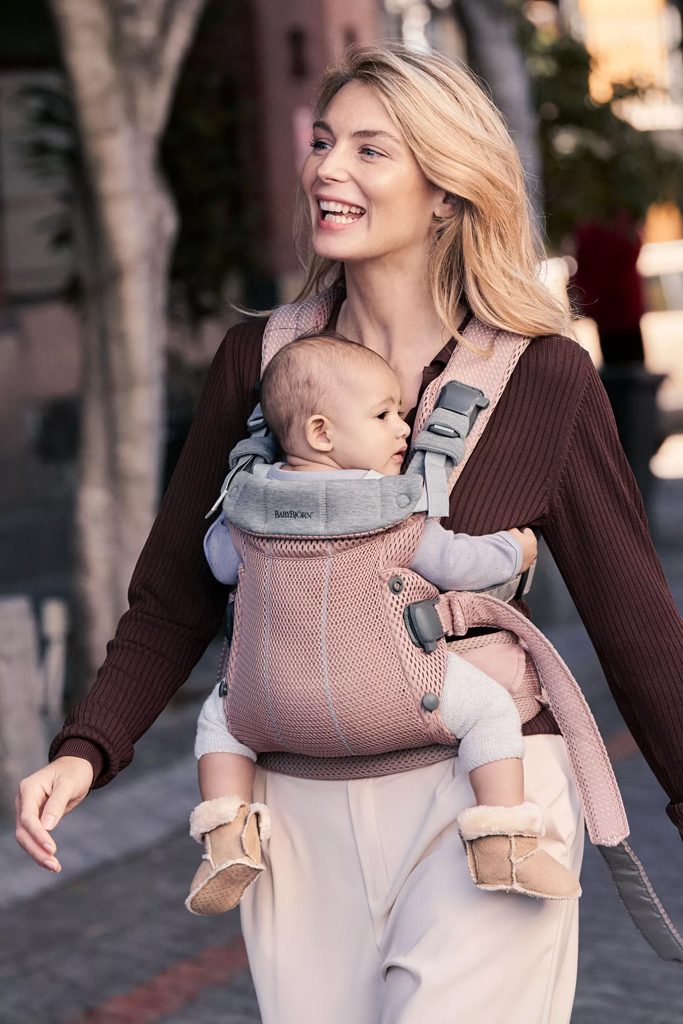 BABYBJÖRN Nosič Harmony Dusty pink 3D mesh, do 15 kg – Obrázok 13