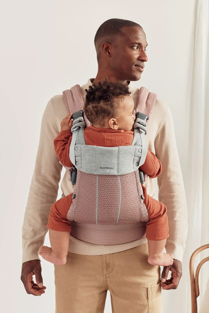 BABYBJÖRN Nosič Harmony Dusty pink 3D mesh, do 15 kg – Obrázok 3