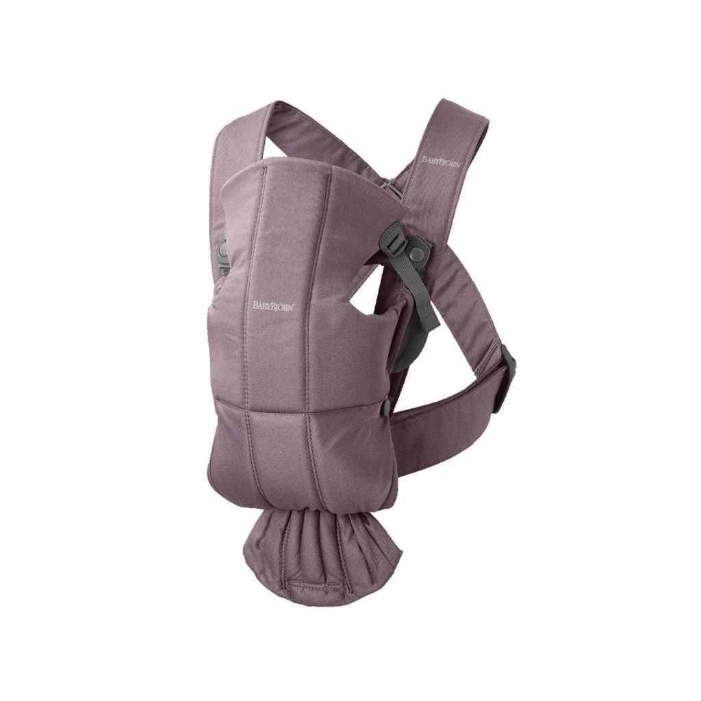 BABYBJÖRN Nosič Mini Cotton, Dark purple, do 11kg (1r) – Obrázok 2