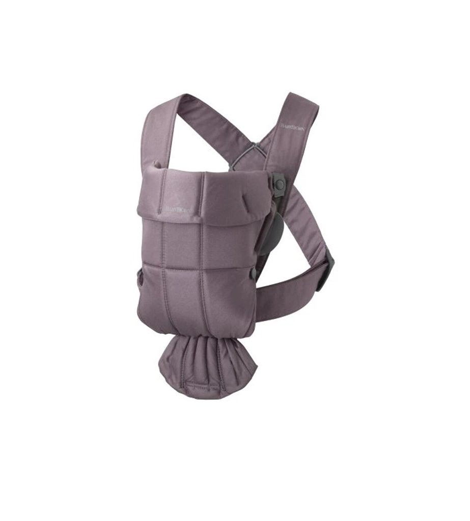 BABYBJÖRN Nosič Mini Cotton, Dark purple, do 11kg (1r) – Obrázok 3
