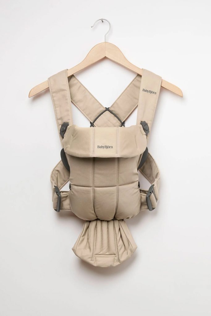 BABYBJÖRN Nosič Mini, Woven Beige – Obrázok 8