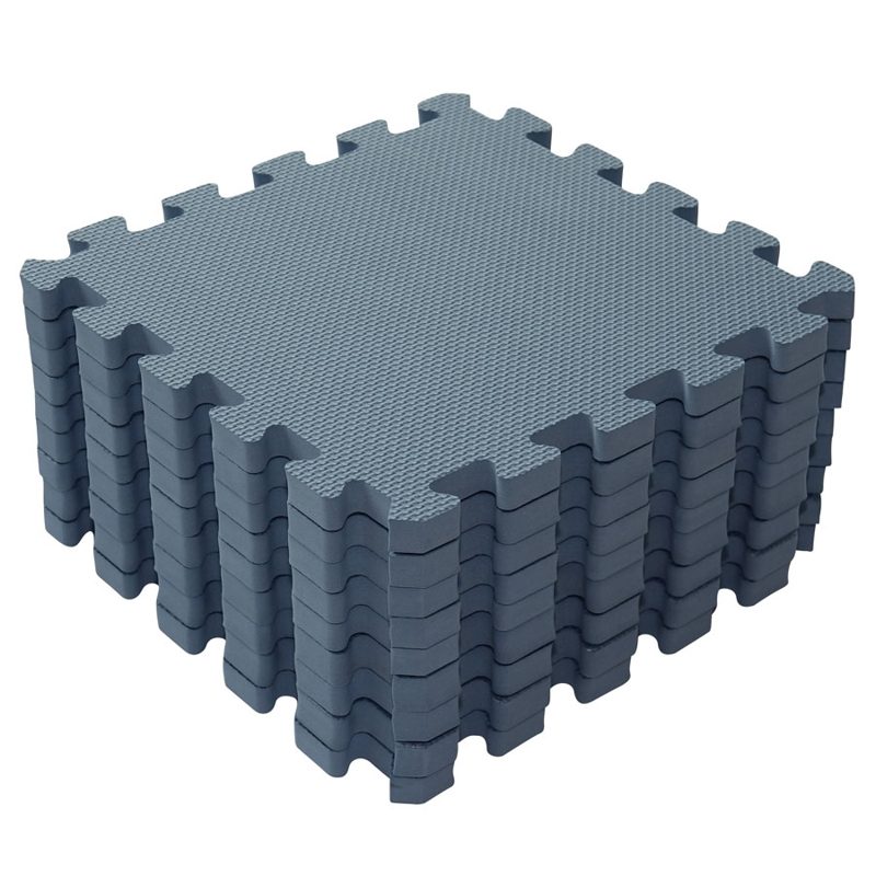 BABYDAN Hracia podložka Puzzle Dusty Blue 90x90 cm – Obrázok 2