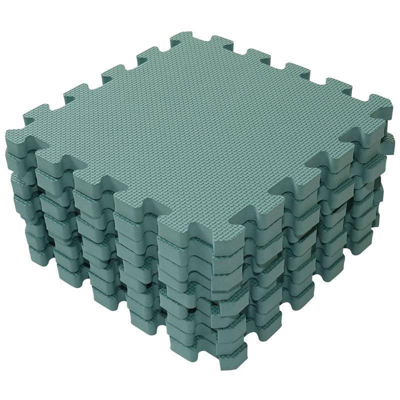 BABYDAN Hracia podložka Puzzle Dusty Green 90x90 cm – Obrázok 2