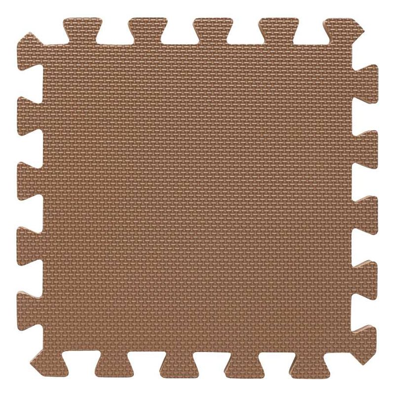 BABYDAN Podložka hracia puzzle Brown 90x90 cm – Obrázok 4