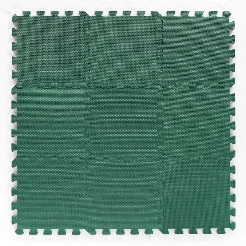 BABYDAN Podložka hracia puzzle Dark Green 90x90 cm – Obrázok 4