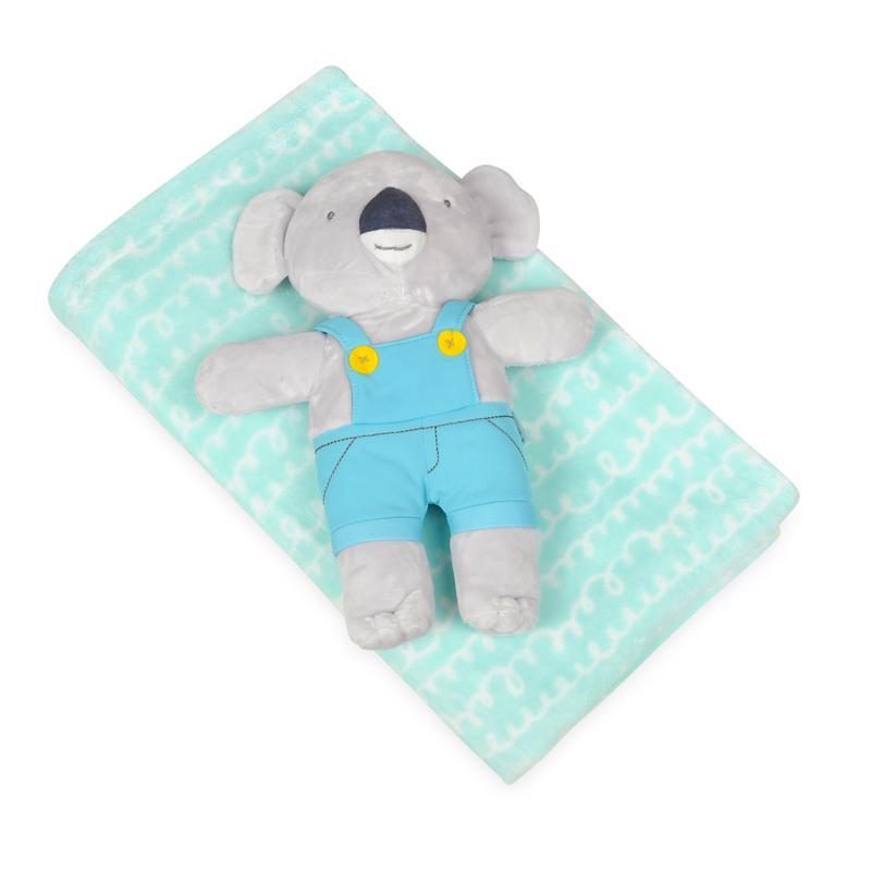 BABYMATEX Deka s hračkou Koala Mint 75 x 100 cm – Obrázok 3