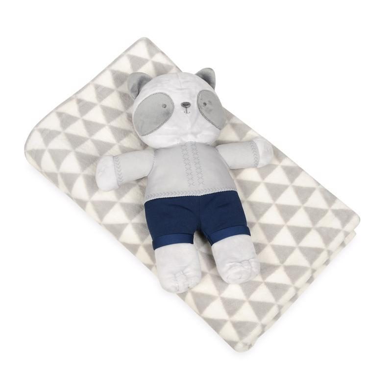 BABYMATEX Deka s hračkou Panda Grey 75 x 100 cm – Obrázok 3