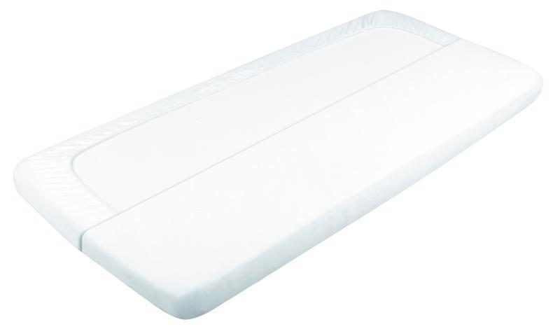 BABYMATEX Plachta nepremokavá s gumičkou Tencel 60x120 cm biela – Obrázok 2
