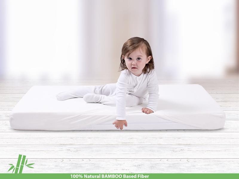 BABYMATEX Plachta bambusová 60x120 biela – Obrázok 3