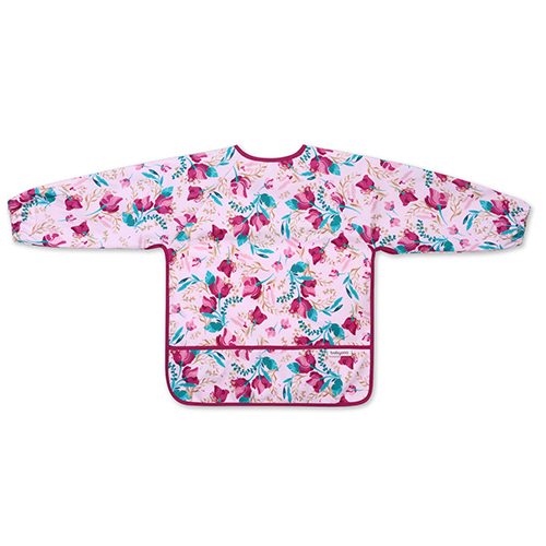 BABYONO Podbradník s dlhým rukávom Floral, 85 x 42cm, 2-4r