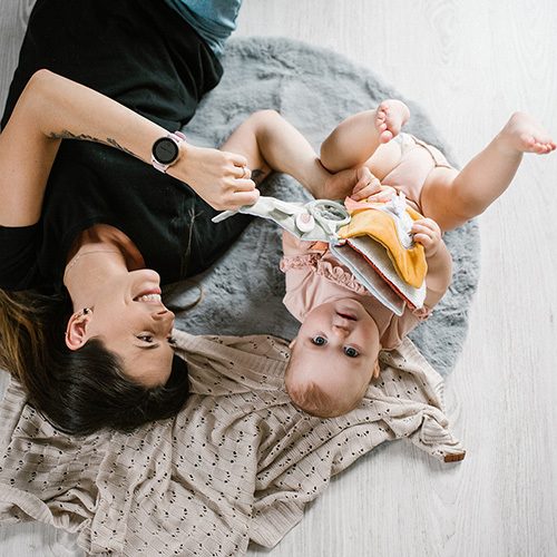 BABYONO Deka pletená bambusová sivá 75x100 cm – Obrázok 6