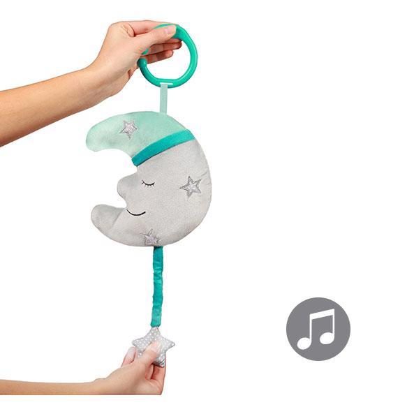 BABYONO Hračka hudobná na C krúžku Happy Moon 0m+ – Obrázok 5