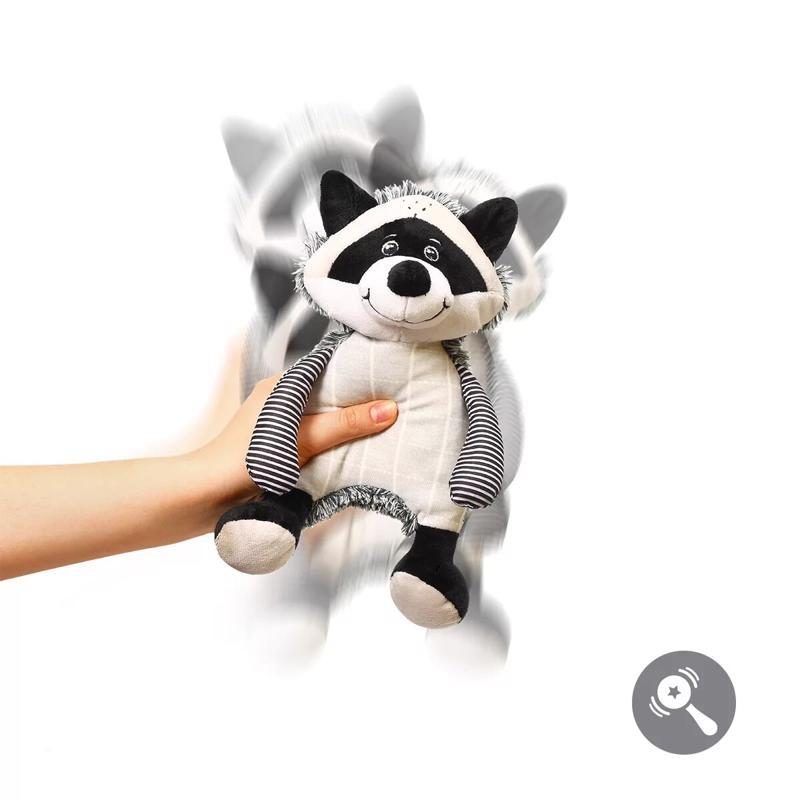 BABYONO Hračka hrkacia mýval Rocky 25x13 cm – Obrázok 5