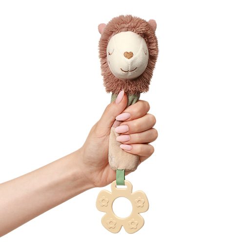 BABYONO Hračka pískacia s hryzačkou Lama Luna 3m+ – Obrázok 3