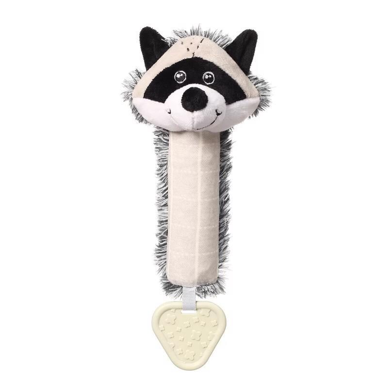 BABYONO Hračka pískacia s hryzačkou mýval Rocky 25x11 cm – Obrázok 2
