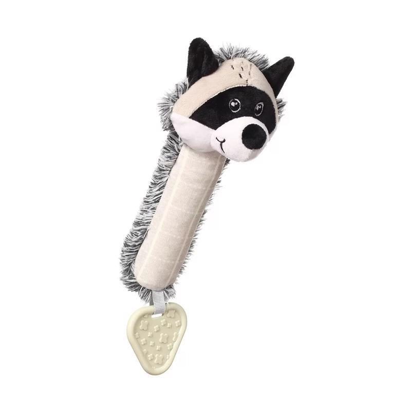 BABYONO Hračka pískacia s hryzačkou mýval Rocky 25x11 cm – Obrázok 5