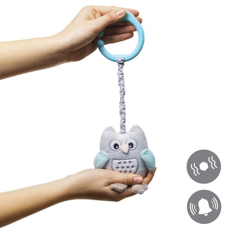 BABYONO Hračka vibračná na C krúžku sova Sofia modrá – Obrázok 5