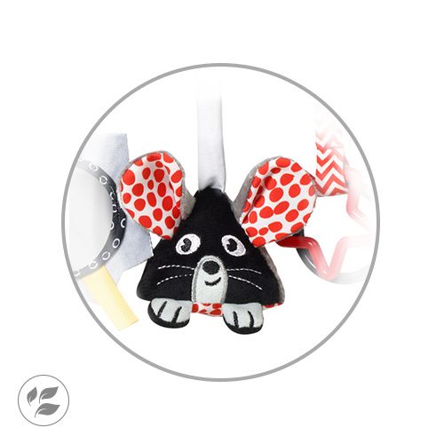 BABYONO Hračka závesná multifunkčná Cheese and Skip – Obrázok 6