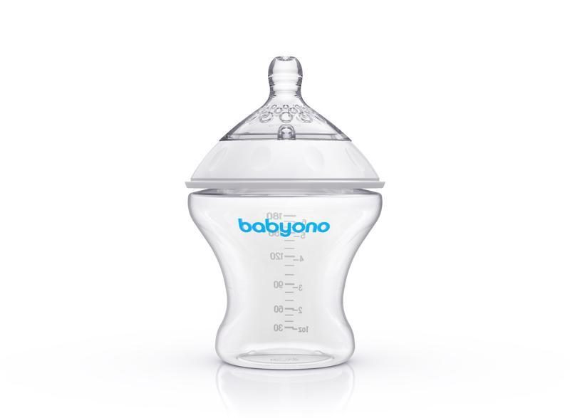 BABYONO Fľaša antikoliková Natural Nursing 180 ml – Obrázok 3