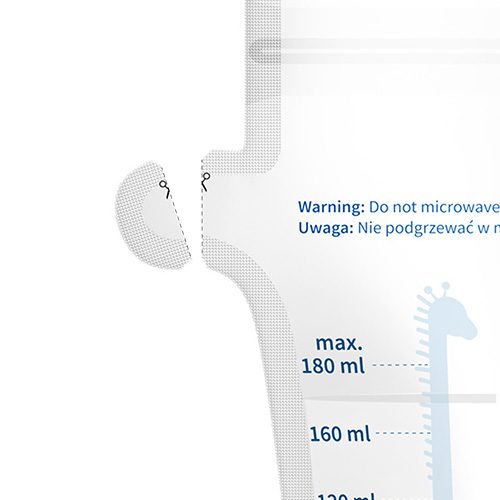 BABYONO Sáčky na materské mlieko 180 ml 30 ks – Obrázok 6