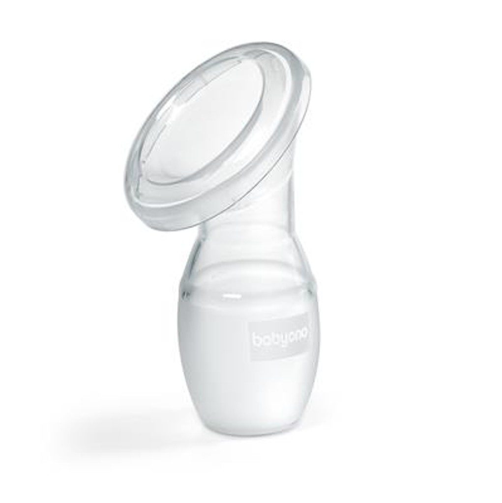 BABYONO Zberač materského mlieka jednodielny silikónový 90 ml – Obrázok 3
