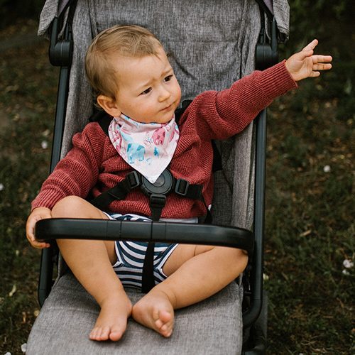 BABYONO Slintáčik bavlnený Jungle 2ks, 0m+ – Obrázok 4