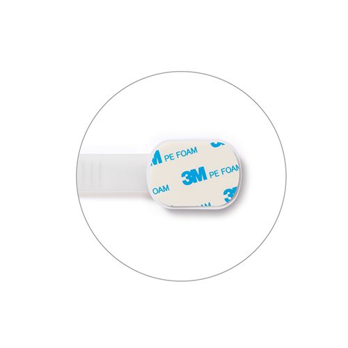 BABYONO Zámok univerzálny biely - 4 ks – Obrázok 6