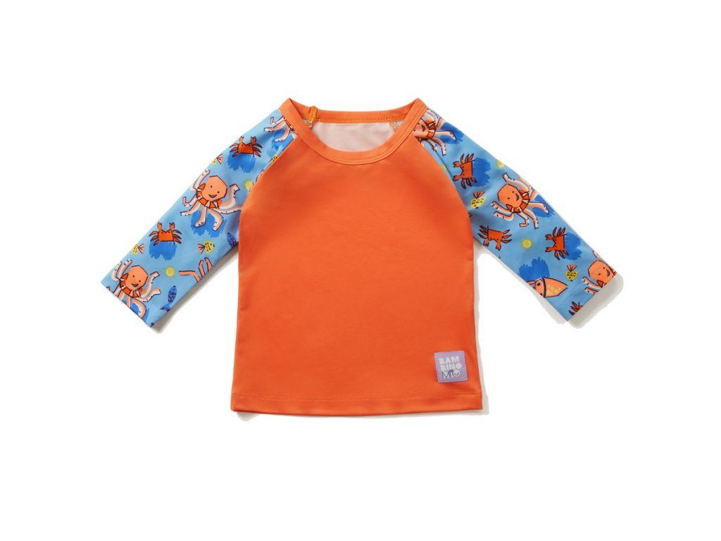 BAMBINO MIO Tričko detské do vody s rukávom, UPF 40+, Wave, 7-9 kg -6-12 m – Obrázok 2