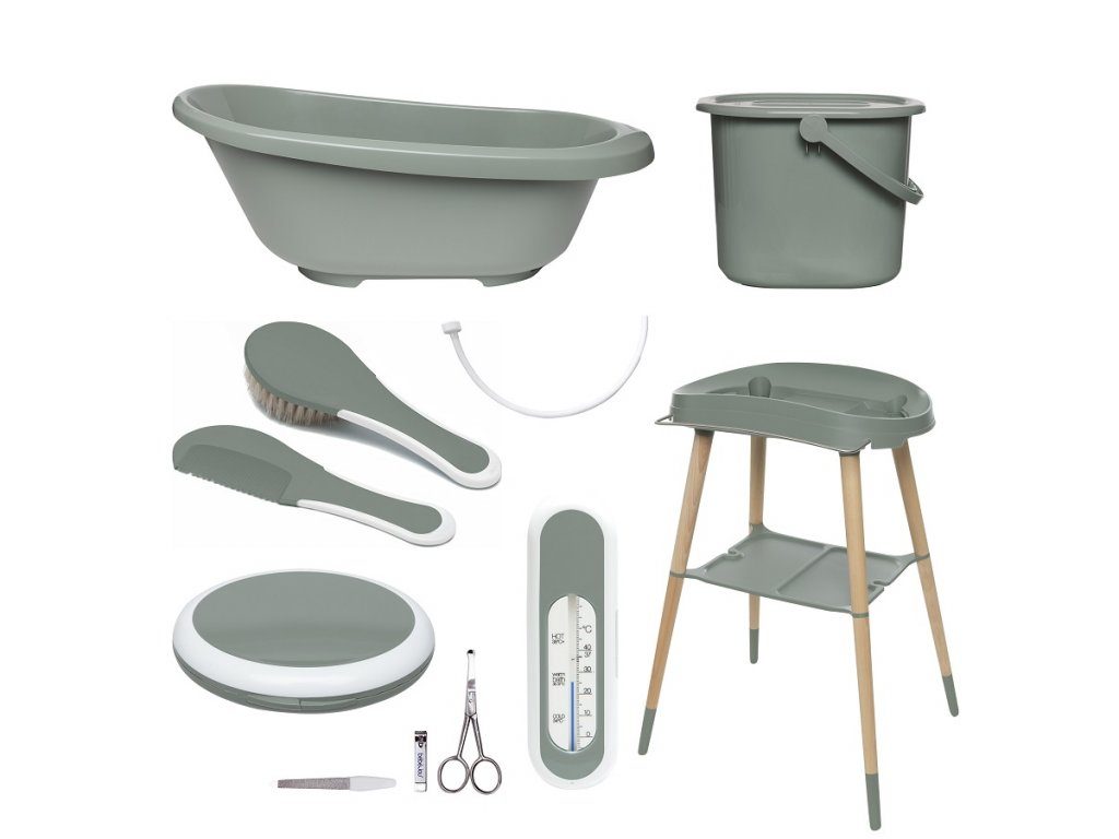 BÉBÉ-JOU Sada kúpacia Sense 7 dielna Breeze Green – Obrázok 2