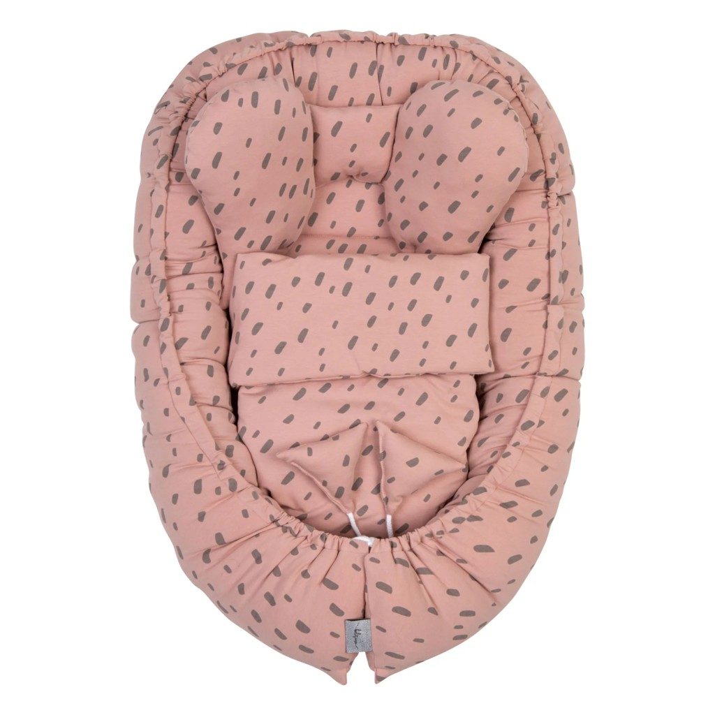BELISIMA Hniezdo pre bábätko Soft s dečkou Rose 85x55 cm – Obrázok 2
