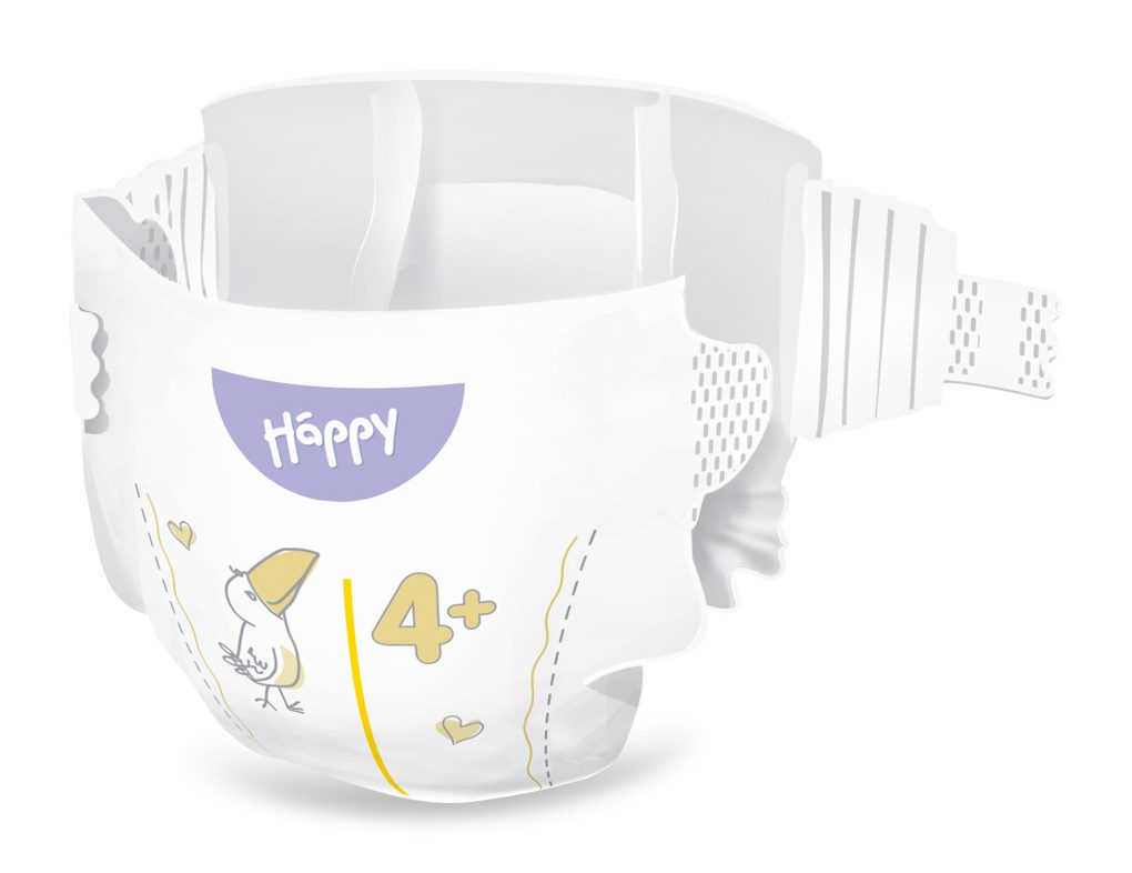 BELLA HAPPY Baby Plienky jednorazové Maxi Plus 9-15 kg 40 ks – Obrázok 3