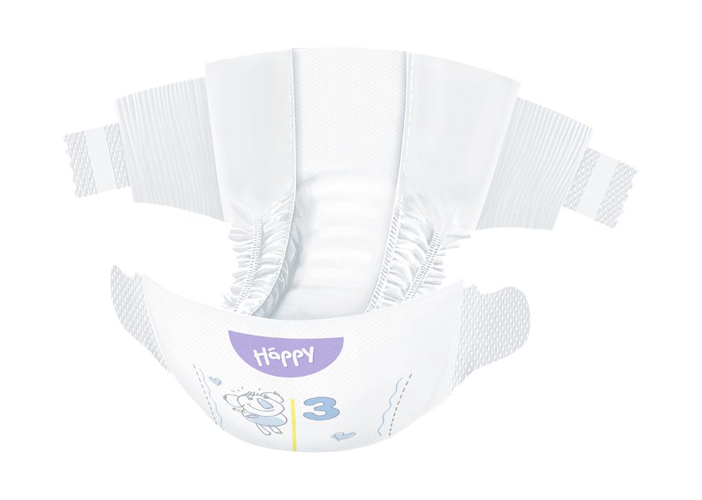 BELLA HAPPY Baby Plienky jednorazové Midi 5-9 kg 50 ks – Obrázok 4