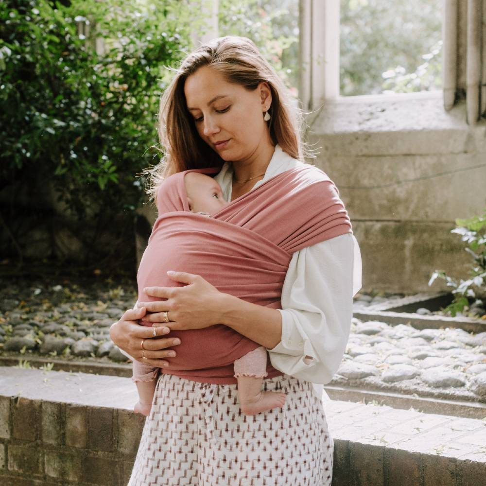 BOBA Nosič detí / šatka Classic Wrap - Pink – Obrázok 3