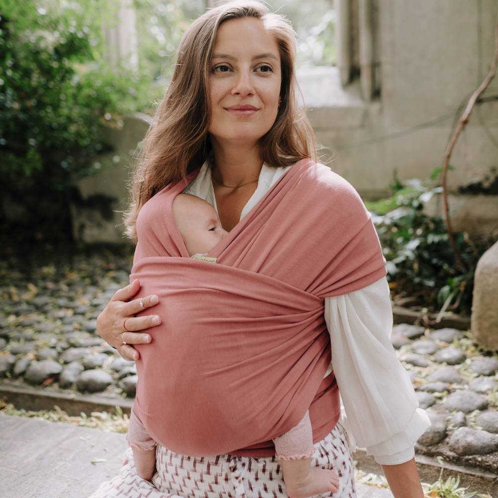 BOBA Nosič detí / šatka Classic Wrap - Pink – Obrázok 5