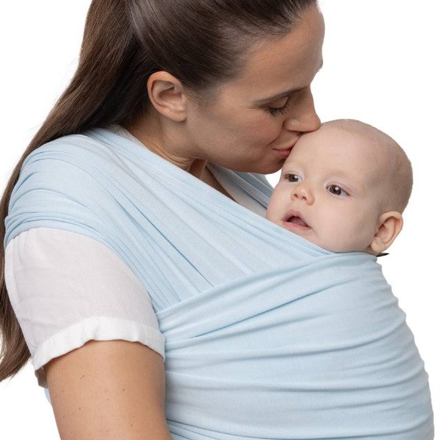 BOBA Nosič detí / šatka Wrap Serenity - Light Blue – Obrázok 8