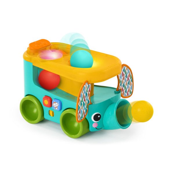 BRIGHT STARTS Autíčko vkladacie s loptičkami Pop & Roll Safari Bus™ 6m+ – Obrázok 2