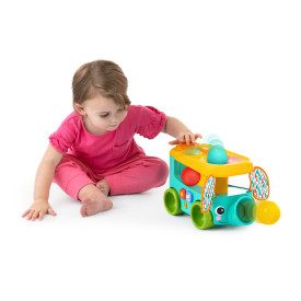 BRIGHT STARTS Autíčko vkladacie s loptičkami Pop & Roll Safari Bus™ 6m+ – Obrázok 4
