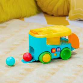 BRIGHT STARTS Autíčko vkladacie s loptičkami Pop & Roll Safari Bus™ 6m+ – Obrázok 9