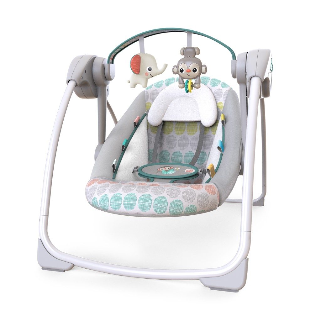 BRIGHT STARTS Hojdačka s melódiou Whimsical Wild 0m+, do 9 kg