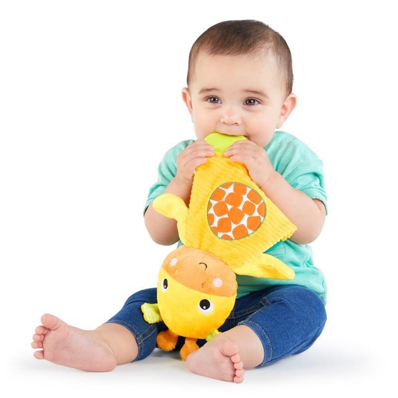 BRIGHT STARTS Hračka - hryzačka Snuggle&Teethe žirafa 0m+ – Obrázok 4