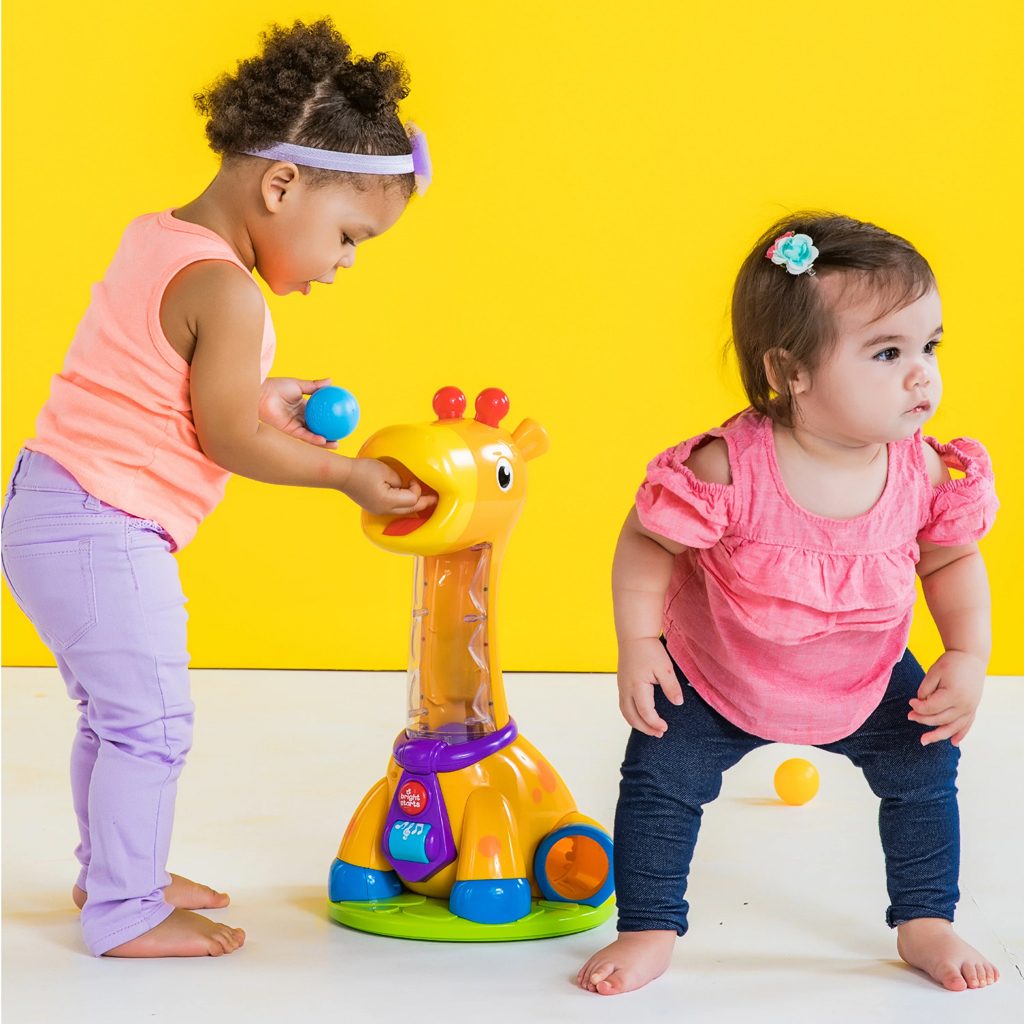 BRIGHT STARTS Hračka hudobná žirafa Spin & Giggle™ 12m+ – Obrázok 3