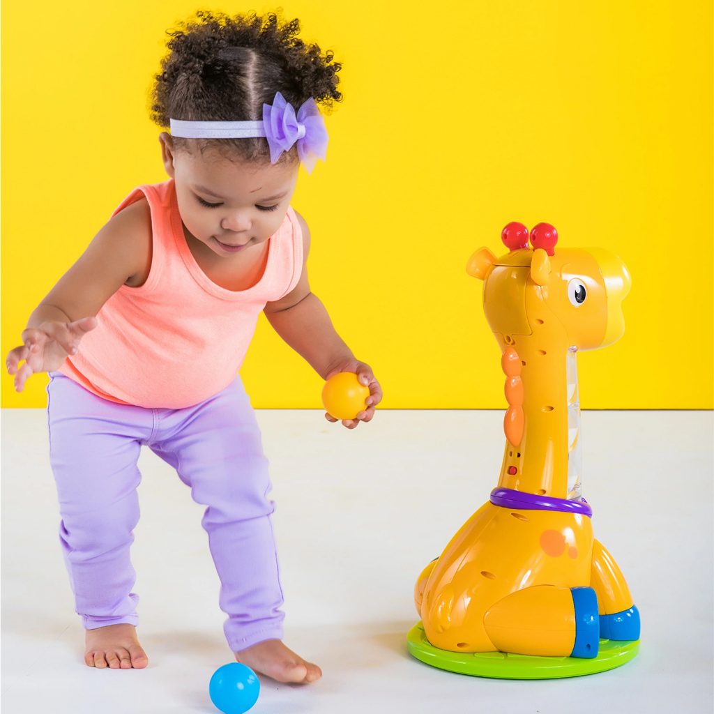 BRIGHT STARTS Hračka hudobná žirafa Spin & Giggle™ 12m+ – Obrázok 4