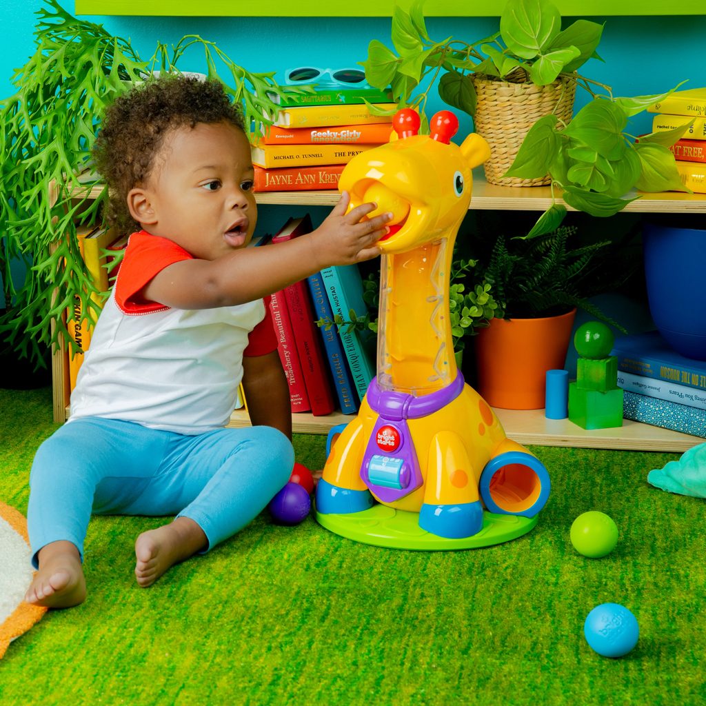 BRIGHT STARTS Hračka hudobná žirafa Spin & Giggle™ 12m+ – Obrázok 5