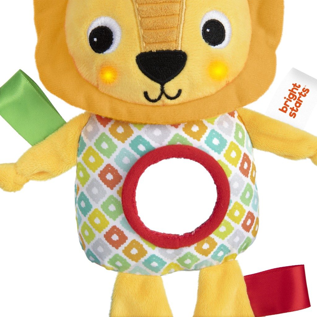 BRIGHT STARTS Hračka s melódiou na C krúžku lev Huggin' Lights ™0m+ – Obrázok 3